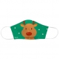 Face Mask Kids Reindeer Green