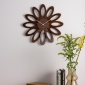 Wall Clock Karlsson Fiore Dark Wood