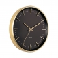Wall Clock Karlsson Raised Batons Gold