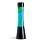 Lava Lamp Yellow Blue mat Black