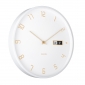 Wall Clock Karlsson Data Flip White