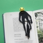 Bookmark Cyclist Black Yellow