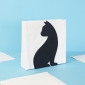 Napkin Holder Feline Black