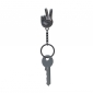 Keyring Peace Hand Black