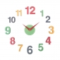 Wall Clock Karlsson Sticker DIY Chico Multicolor