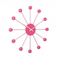 Wall Clock Karlsson Funky Spider Bright Pink