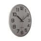 Wall Clock Karlsson 3D Numbers Silver