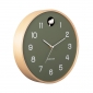 Wall Clock Karlsson Cuckoo Natural Jungle Green